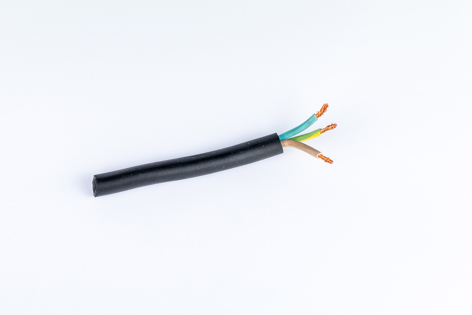Câble électrique souple H07RNF 3G 1.5mm2 - Vente au mètre linéaire